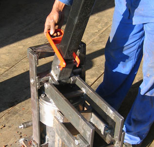 9 Lift the Red Handle While Keeping The Frame Forward