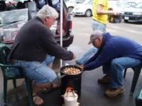 Dean and Damon Cooking Lunch