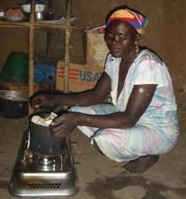 Mariam with Cleancook Stove