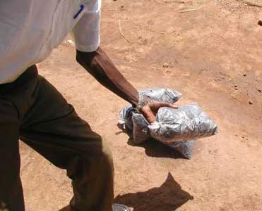 "retail" bags of charcoal